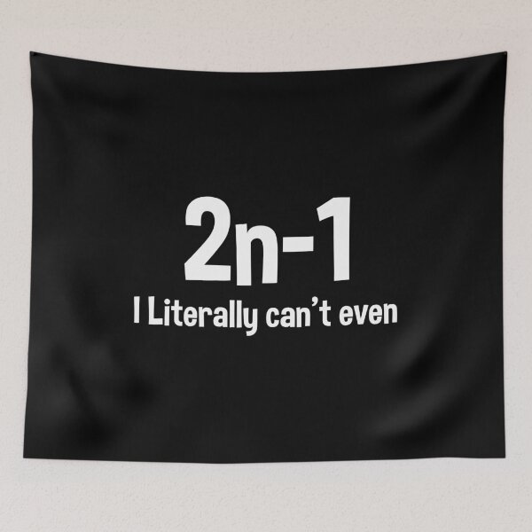 Item preview, 2n-1 - Funny Math Science Teacher Joke designed and sold by qeinzyemisha.