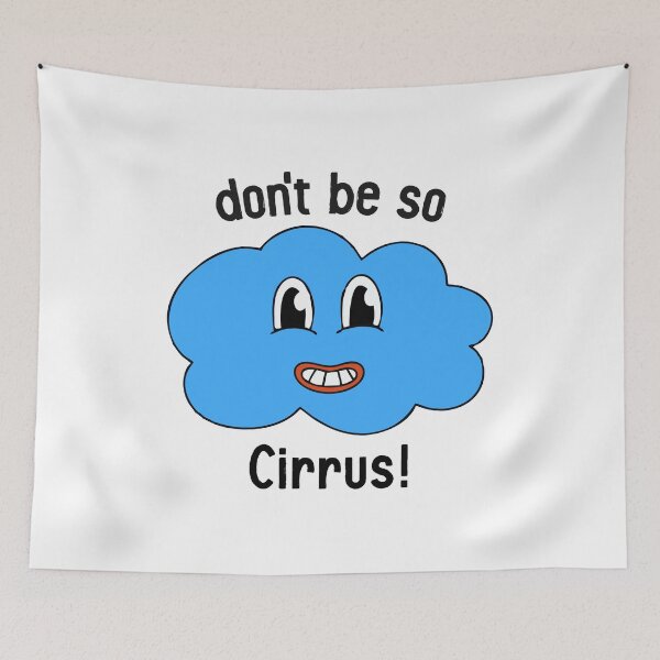 Item preview, Don't Be So Cirrus! - Funny Cloud Pun designed and sold by qeinzyemisha.