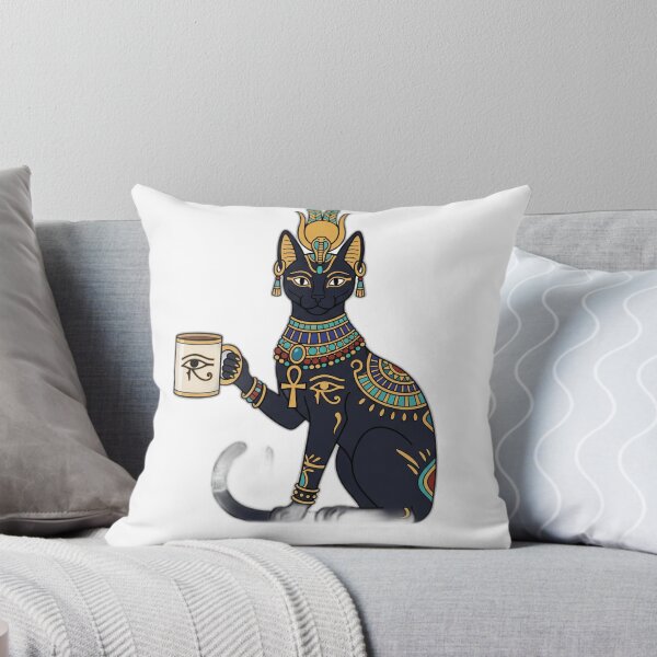 Item preview, Egyptian Goddess Bastet Cat Coffee Sticker designed and sold by ryanguas.