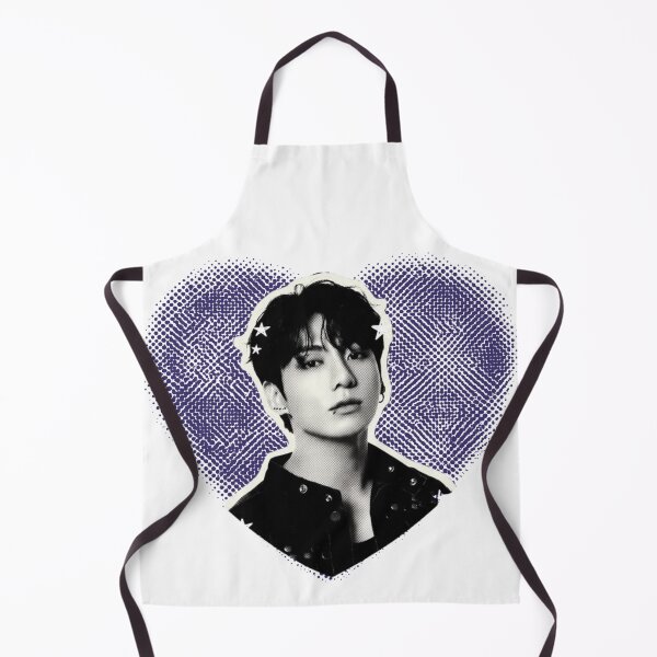Item preview, Jungkook Y2K Style Portrait - Minimalist Purple Heart designed and sold by Mooncreates7.
