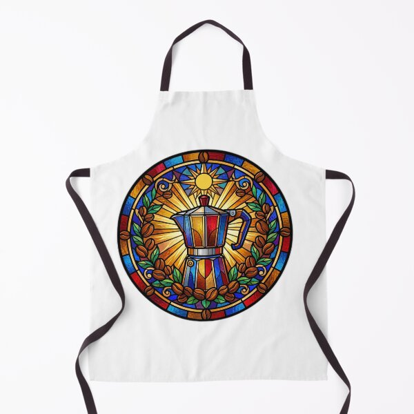 Item preview, Stained Glass Italian Moka Pot Coffee Sticker designed and sold by ryanguas.