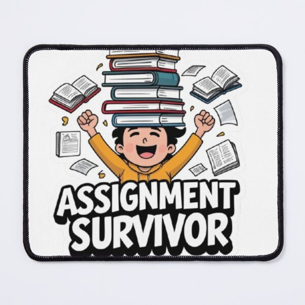 Item preview, Assignment Survivor Student Life Sticker for Study Motivation designed and sold by skillifyme.