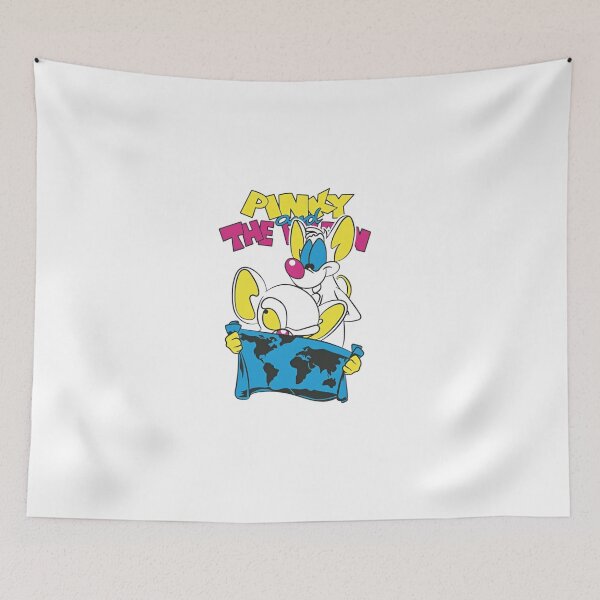 Item preview, Pinky and The Brain World Map designed and sold by Moonpaw-Whimsy.