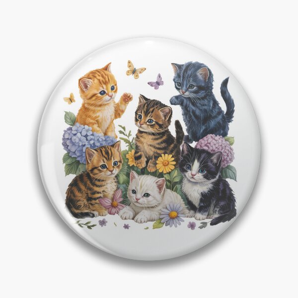 Item preview, Cute Cat Floral Vintage Cat Lovers designed and sold by suhairee-studio.
