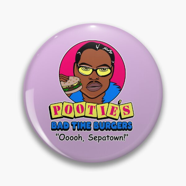 Item preview, Pootie's Bad Time Burgers Sepatown designed and sold by NoThoughtsCat.