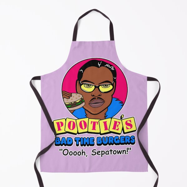 Item preview, Pootie's Bad Time Burgers Sepatown designed and sold by NoThoughtsCat.