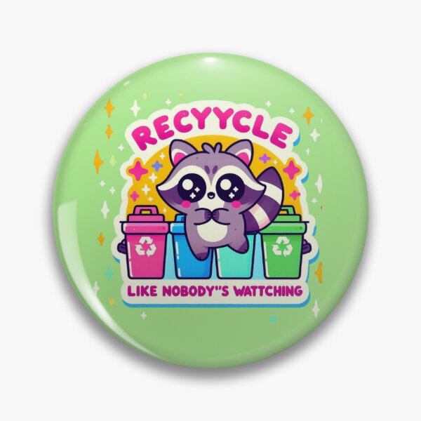 Item preview, Recycle Like Nobody's Watching Raccoon designed and sold by carestazafeli.