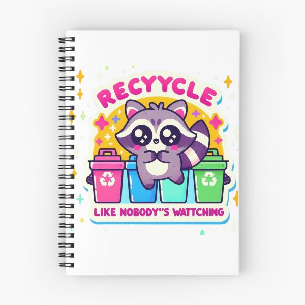 Item preview, Recycle Like Nobody's Watching Raccoon designed and sold by carestazafeli.