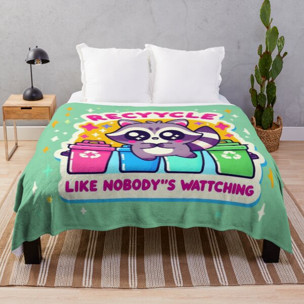 Item preview, Recycle Like Nobody's Watching Raccoon designed and sold by carestazafeli.