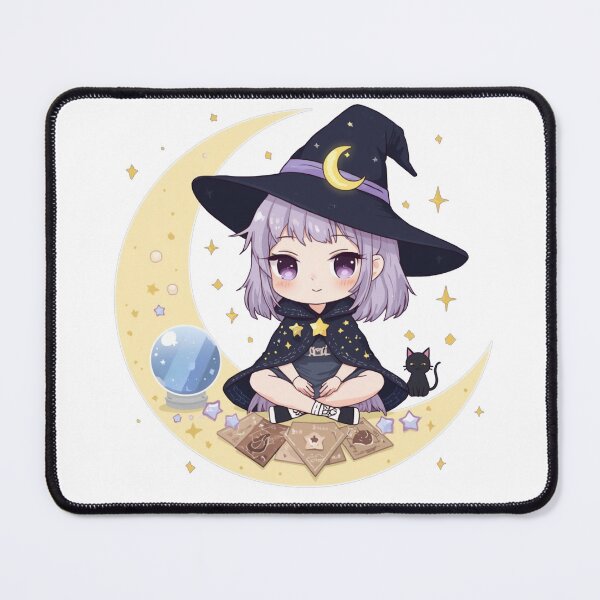 Item preview, Chibi Celestial Witch T-Shirt — Kawaii Moon Witch Astrology Mystic Aesthetic designed and sold by Cosmic Zodiac Studio.