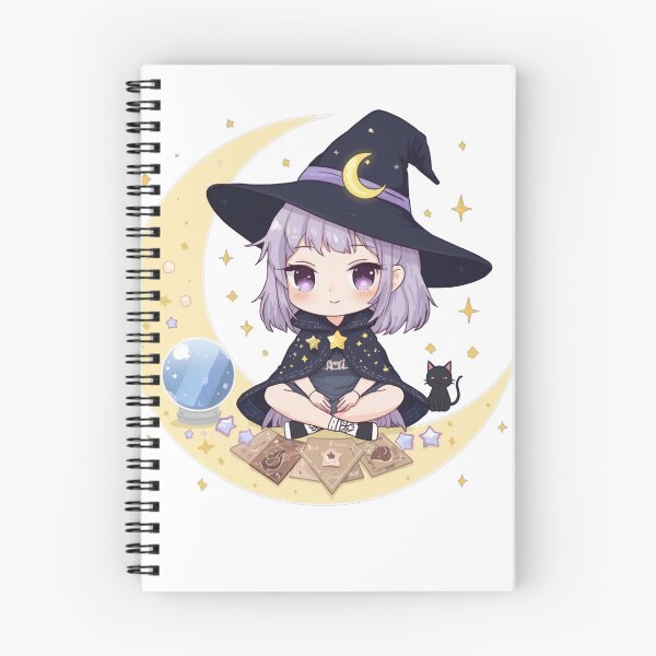 Item preview, Chibi Celestial Witch T-Shirt — Kawaii Moon Witch Astrology Mystic Aesthetic designed and sold by Cosmic Zodiac Studio.