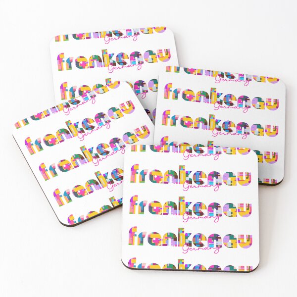 Item preview, Frankenau, Germany, Vibrant Abstract City Typography Art designed and sold by Wanderful-roads.