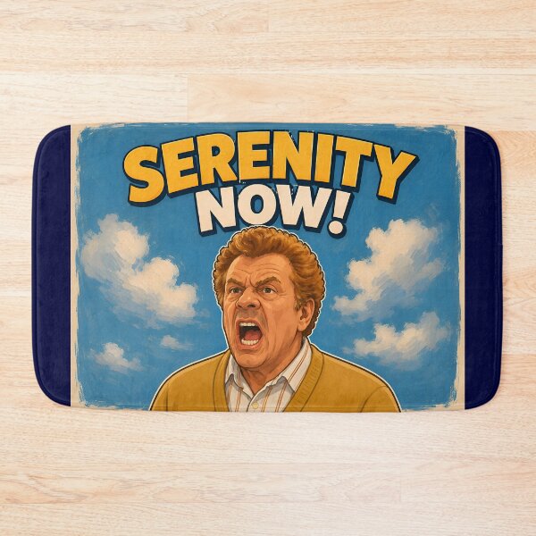 Item preview, Serenity Now! Funny Retro Cartoon Poster | Vintage Comedy Quote Art designed and sold by RockyLambda.