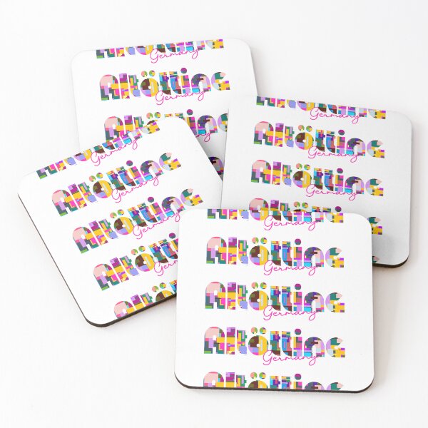 Item preview, Altötting, Germany, Vibrant Abstract City Typography Art designed and sold by Wanderful-roads.