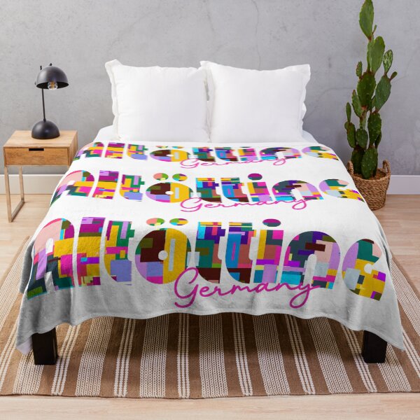 Item preview, Altötting, Germany, Vibrant Abstract City Typography Art designed and sold by Wanderful-roads.