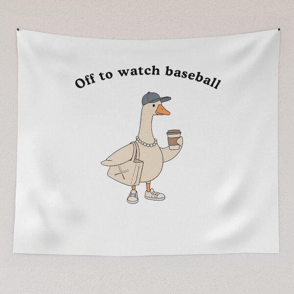 Item preview, Off To Watch Baseball Funny designed and sold by suhairee-studio.