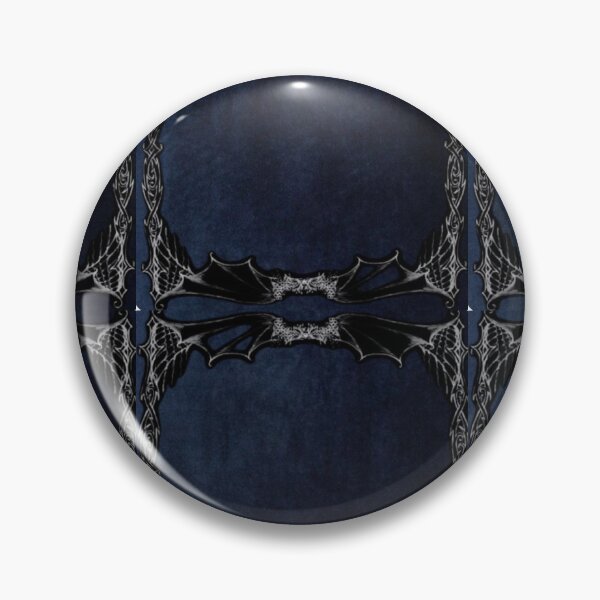 Item preview, dark blue goth velvet whimsigoth bat cyber sigilism designed and sold by BrontesWhimsyStore.