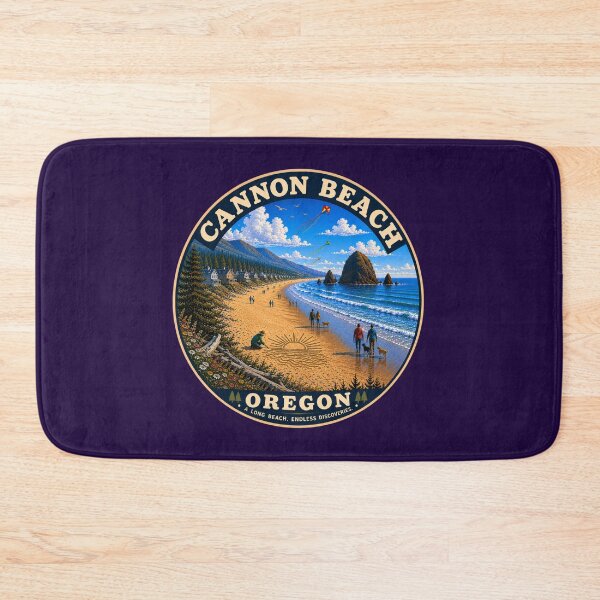 Item preview, Cannon Beach Oregon Retro Travel Badge designed and sold by Swanny's Custom T-shirt and Gift Designs.
