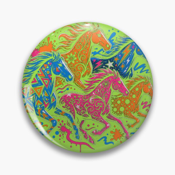 Item preview, Color Burst Running Horses designed and sold by PlengPoomofArts.