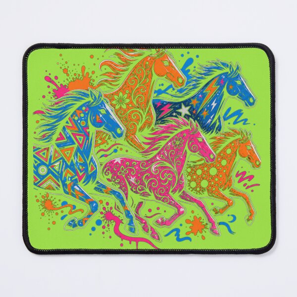 Item preview, Color Burst Running Horses designed and sold by PlengPoomofArts.