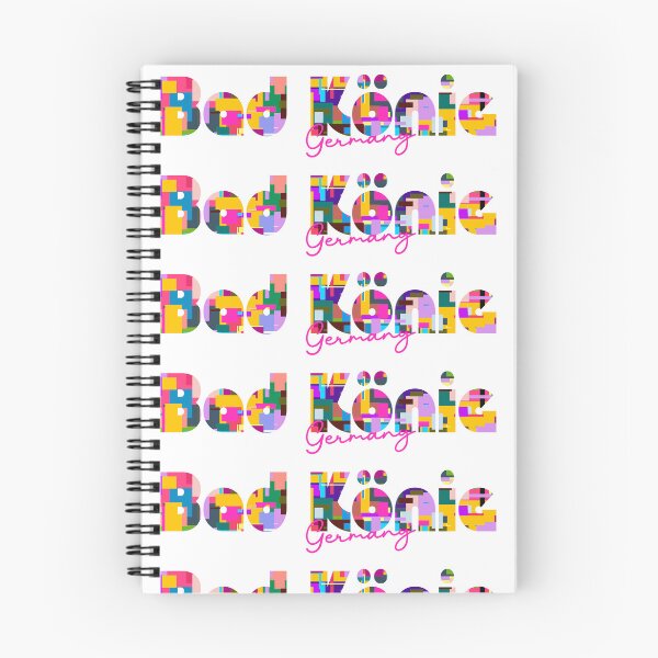 Item preview, Bad König, Germany, Vibrant Abstract City Typography Art designed and sold by Wanderful-roads.