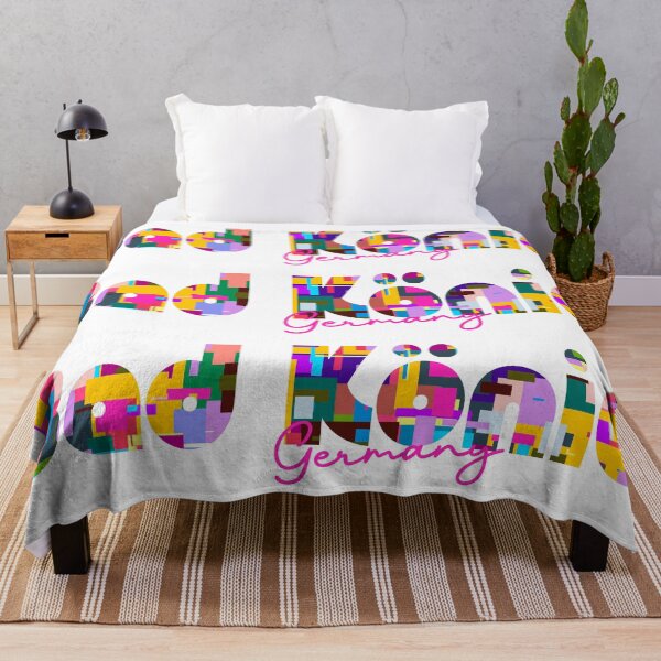 Item preview, Bad König, Germany, Vibrant Abstract City Typography Art designed and sold by Wanderful-roads.