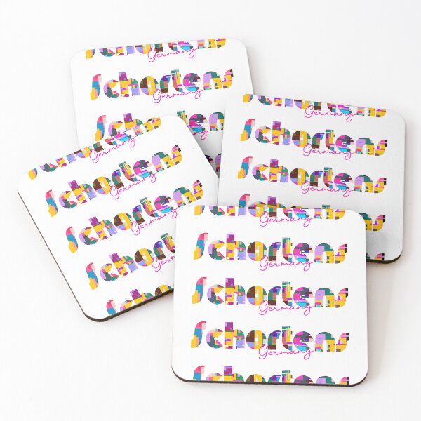 Item preview, Schortens, Germany, Vibrant Abstract City Typography Art designed and sold by Wanderful-roads.