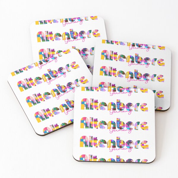 Item preview, Altenberg, Germany, Vibrant Abstract City Typography Art designed and sold by Wanderful-roads.
