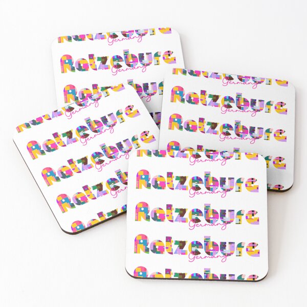 Item preview, Ratzeburg, Germany, Vibrant Abstract City Typography Art designed and sold by Wanderful-roads.