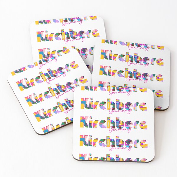 Item preview, Kirchberg, Germany, Vibrant Abstract City Typography Art designed and sold by Wanderful-roads.