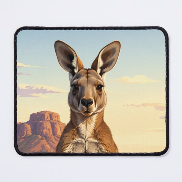Item preview, A Kangaroo In Outback Desert designed and sold by TeesofAuss.