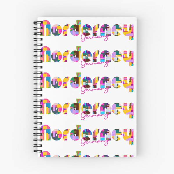 Item preview, Norderney, Germany, Vibrant Abstract City Typography Art designed and sold by Wanderful-roads.