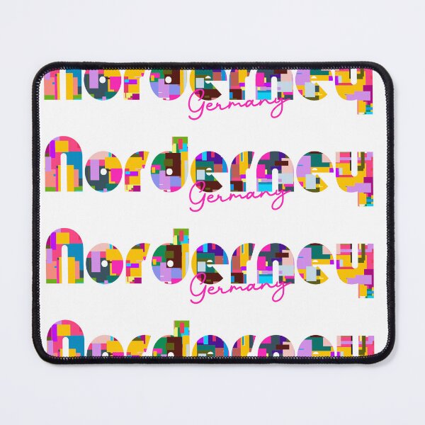 Item preview, Norderney, Germany, Vibrant Abstract City Typography Art designed and sold by Wanderful-roads.