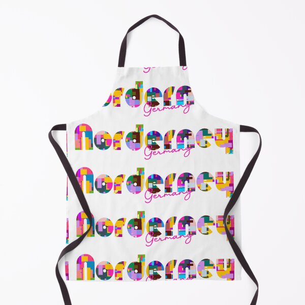 Item preview, Norderney, Germany, Vibrant Abstract City Typography Art designed and sold by Wanderful-roads.