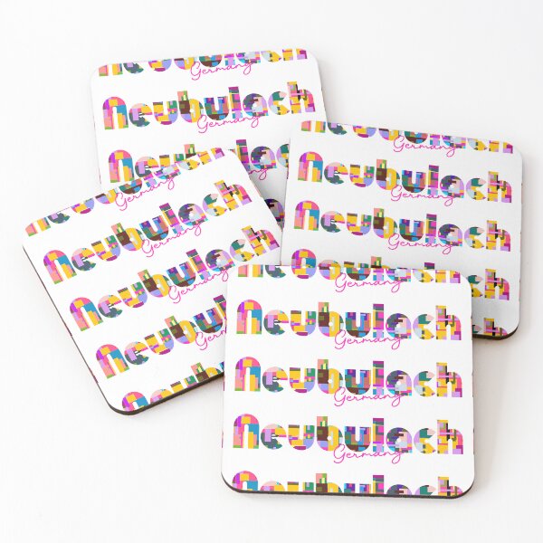 Item preview, Neubulach, Germany, Vibrant Abstract City Typography Art designed and sold by Wanderful-roads.