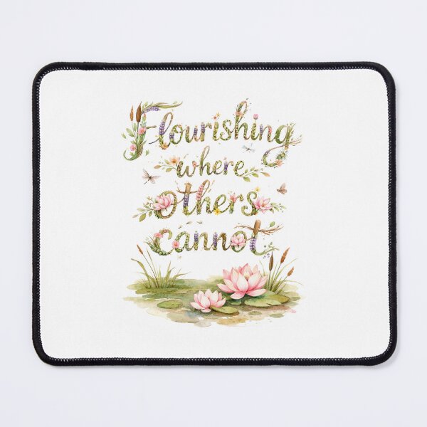 Item preview, Flourishing Where Others Cannot Water Lily Art designed and sold by EmpoweredEchoesSpirit.
