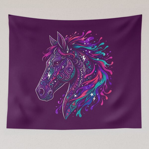 Item preview, Cosmic Neon Horse designed and sold by PlengPoomofArts.