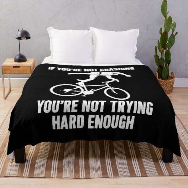 Item preview, If You're Not Crashing, You're Not Trying Hard Enough - Funny Mountain Biking Lover designed and sold by berlicaferinz.