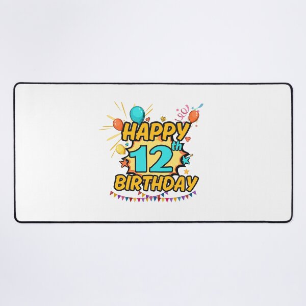 Item preview, Happy 12th Birthday Fun Design designed and sold by variant designer.
