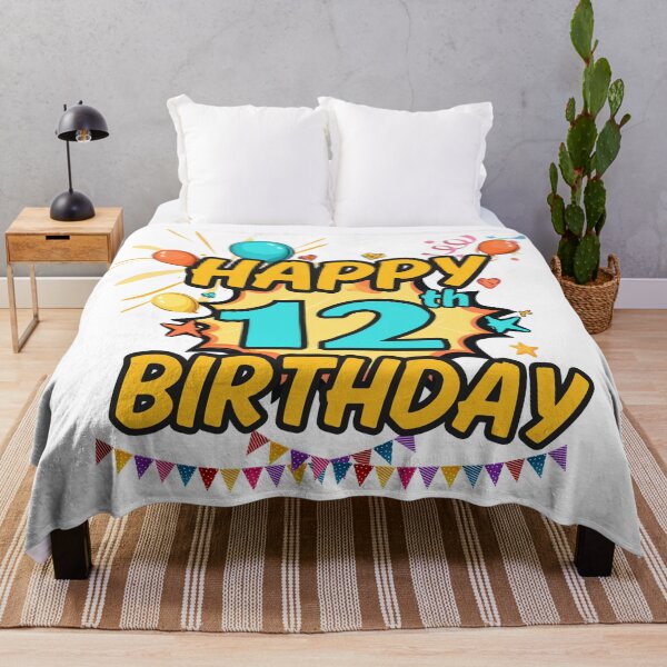 Item preview, Happy 12th Birthday Fun Design designed and sold by variant designer.