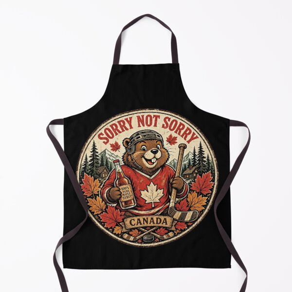 Item preview, Vintage Funny Canadian Beaver Sorry Not Sorry designed and sold by CF_VintageDesign.
