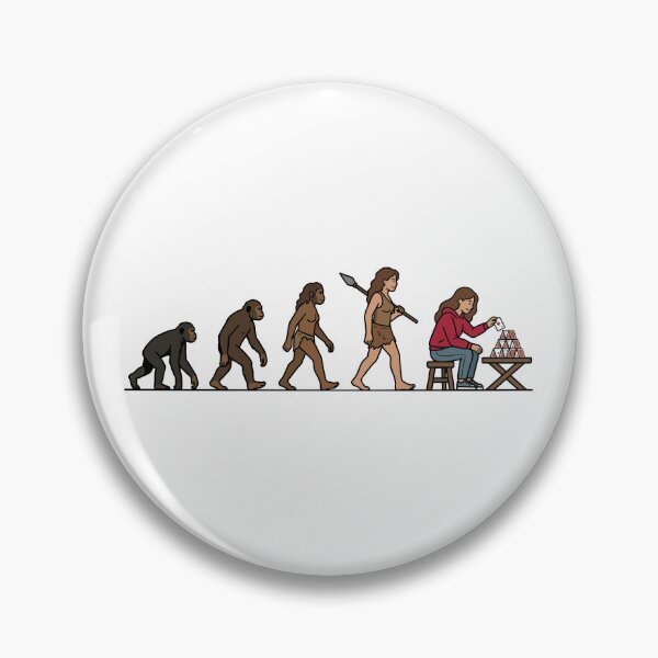 Item preview, Evolution of the Fun Card Player - Homo Sapiens designed and sold by Rocamisetas.