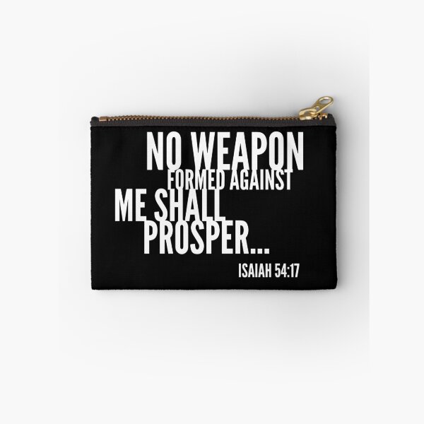 Item preview, No Weapon Formed Against Me Shall Prosper, Bible Verse, Christian Design designed and sold by Logic72.