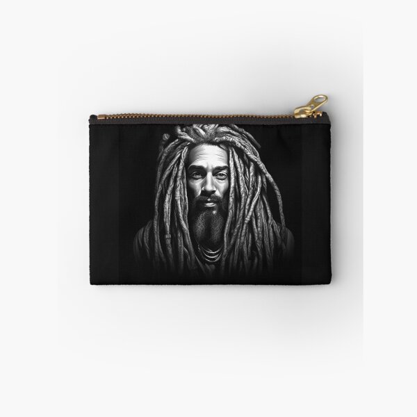 Item preview, Black and White Dreadlocks Man Portrait Art designed and sold by inkoutninja.
