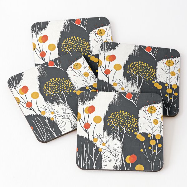 Item preview, Asian-Inspired Forest Woodland Trees Abstract Design Art designed and sold by DEC02.