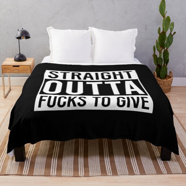 Item preview, Straight Outta Fucks To Give - Funny Saying designed and sold by berlicaferinz.