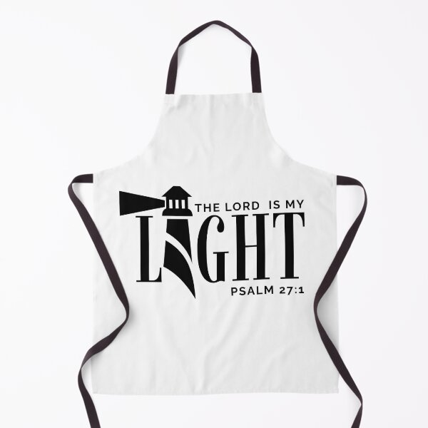 Item preview, The Lord Is My Light -Psalm 27:1 - Christian Faith - Black Design designed and sold by MoriaStore.