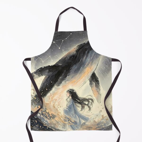 Item preview, Sumi-e Celestial Whale designed and sold by HezeOtakuArt.