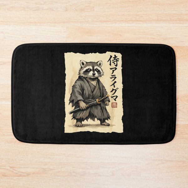Item preview, Samurai Raccoon Vintage Japanese Art designed and sold by nosu-art-pod.