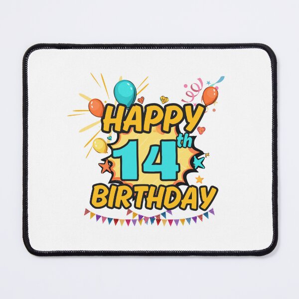 Item preview, Happy 14th Birthday Celebration Design designed and sold by variant designer.
